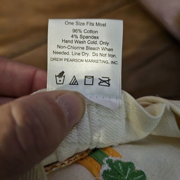 Lucky Charms White Distressed Fitted Stretch Baseball Hat Cap Unisex Adult 2006 - Picture 6 of 8